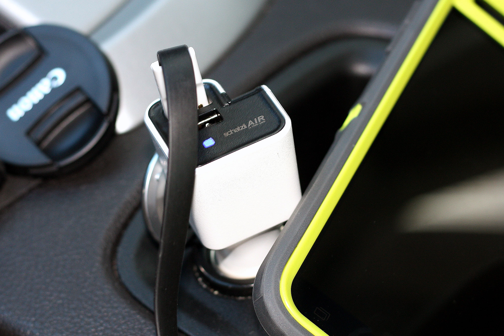 Car Air Purifier + Dual USB Charger