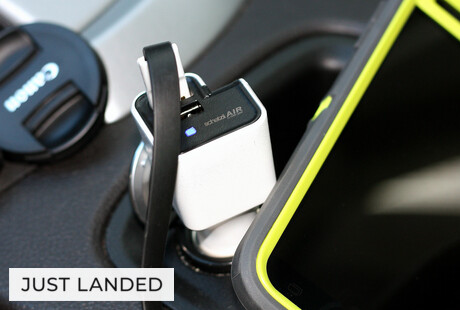 Car Air Purifier + Dual USB Charger