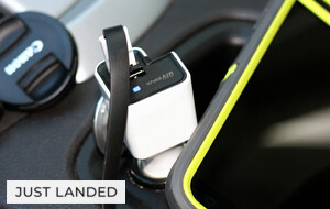Car Air Purifier + Dual USB Charger