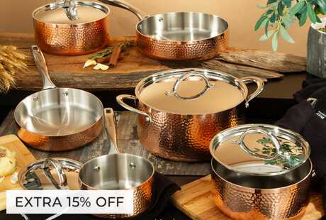 Tri-Ply Copper Cookware