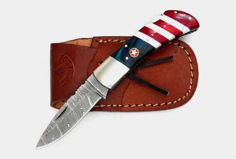 Damascus Pocket Knives