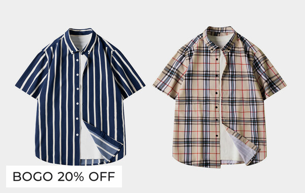 Men's Short Sleeve Button Up Shirts