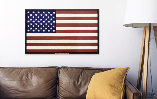 Handcrafted Wooden American Flags