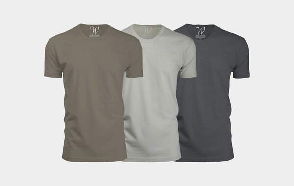 Sueded Crewneck Tees