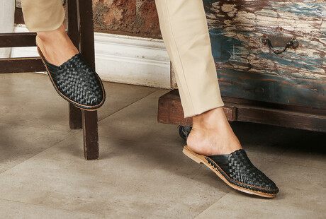 Handwoven Leather Footwear