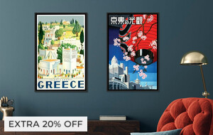 Framed Retro Travel Prints