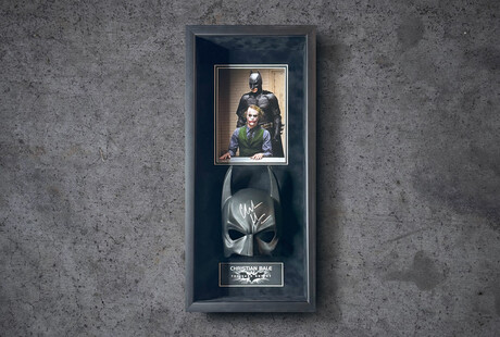 Christian Bale Signed Batman Mask