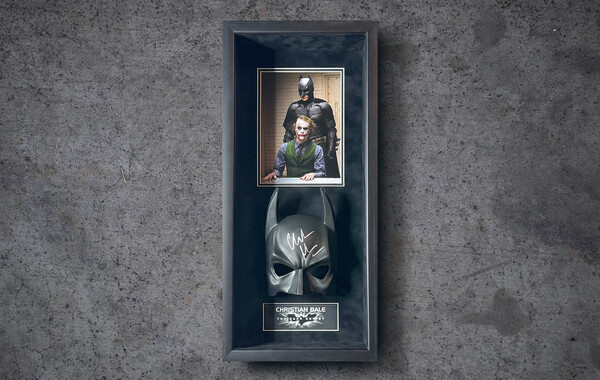 Christian Bale Signed Batman Mask