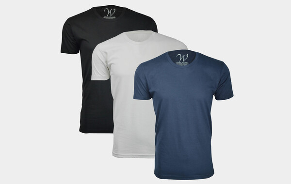 Sueded Cotton Crewneck Tees