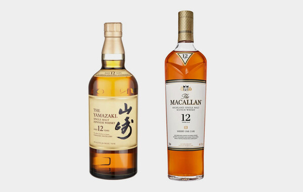 Yamazaki 12 Year and Macallan 12 Year Sherry Cask