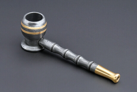 Handmade Damascus Steel Pipes
