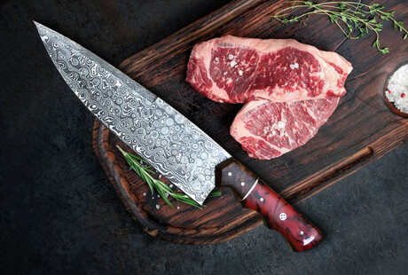 Damascus Kitchen Knives