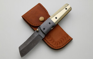 Damascus & Steel Folding Knives