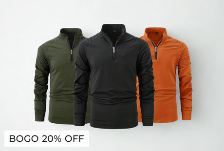 Long Sleeve Polos & Quarter Zips