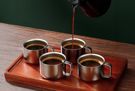 Double-Wall Titanium Cups