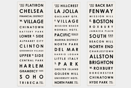 Neighborhood Typography Art Prints