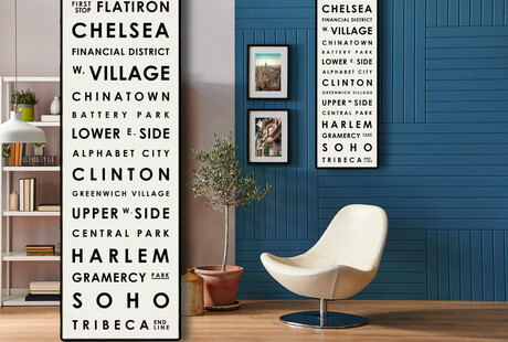 Neighborhood Typography Art Prints