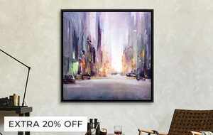 Framed Impasto-Inspired Prints