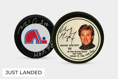 Autographed Hockey Pucks