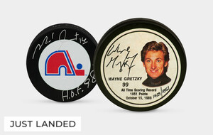 Autographed Hockey Pucks