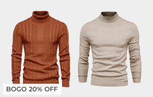 Handsome Knit Turtleneck Sweaters