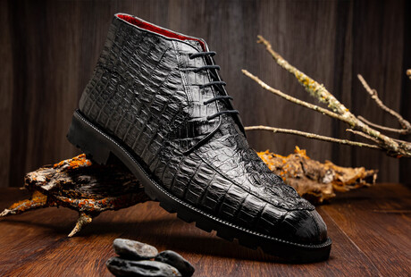 Crafted From Exotic Leathers