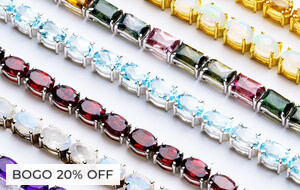 Gemstone Tennis Bracelets