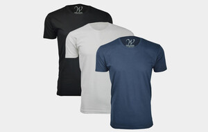 Sueded Cotton Crewneck Tees