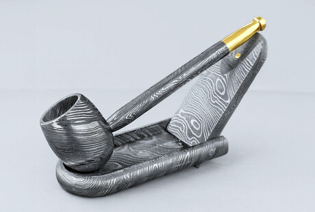 Handmade Damascus Steel Pipes