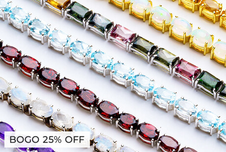 Gemstone Tennis Bracelets
