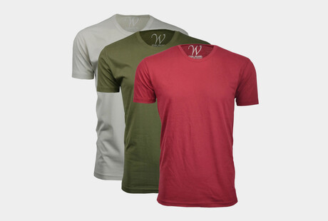 Sueded Cotton Crewneck Tees