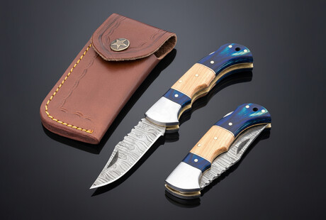 Damascus Folding Knives