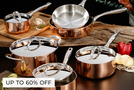 Tri-Ply Copper Cookware