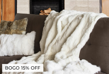 Real Fur Throws & Pillows