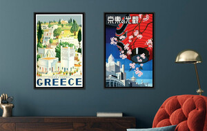 Framed Retro Travel Prints