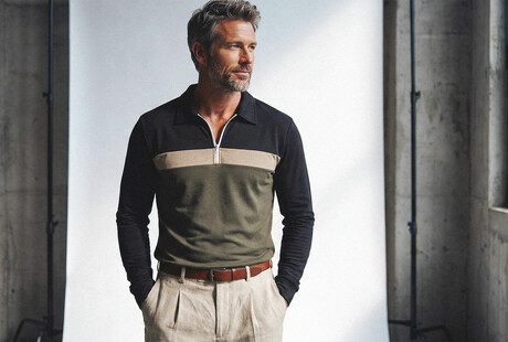 Colorblock Quarter-zips