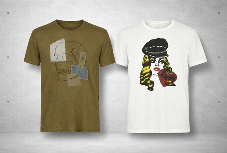 Tees, Swimwear, & Scarves With Edge