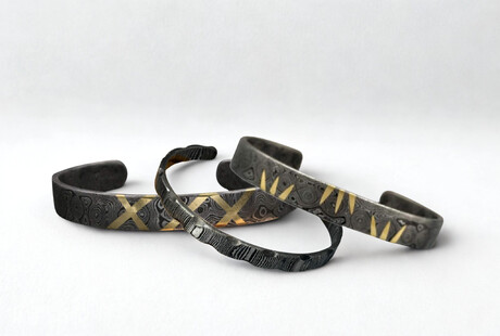 Damascus Steel Cuffs